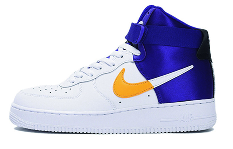Кроссовки Nike Air Force 1 High '07 LV8 Nba Lakers, Серый, Кроссовки Nike Air Force 1 High '07 LV8 Nba Lakers